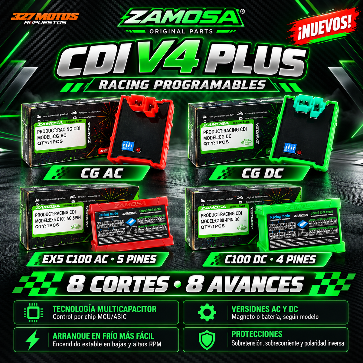 CDI Zamosa V4 Plus Racing Programable