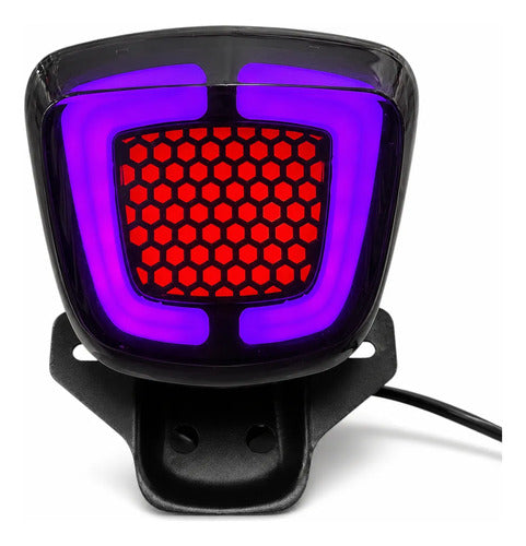 Farol Trasero Led Universal Con Efectos Y 8 Colores Cg – foto 4