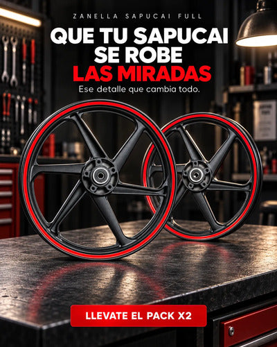 Llantas Para Zanella Sapucai Full 125 200 Set X2 – foto 4