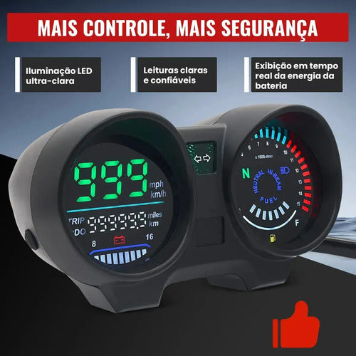 Tablero Digital RPM para Honda CG Titan 150 / Fan 150 (2004 a 2008) – foto 7