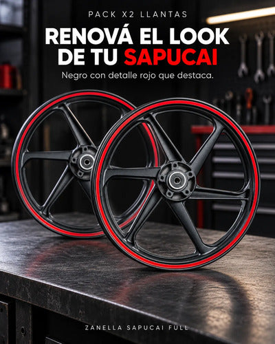 Llantas Para Zanella Sapucai Full 125 200 Set X2 – foto 2