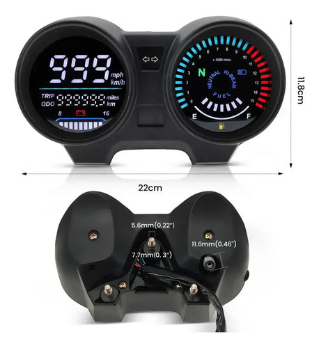 Tablero Digital RPM para Honda CG Titan 150 / Fan 150 (2004 a 2008) – foto 2