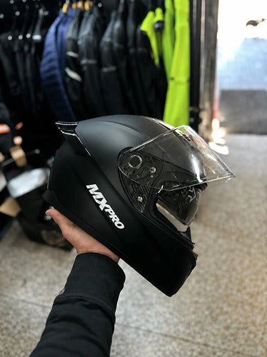 Casco Para Moto Con Lentes Negros Mxpro Varios Colores