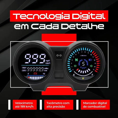 Tablero Digital RPM para Honda CG Titan 150 / Fan 150 (2004 a 2008) – foto 5
