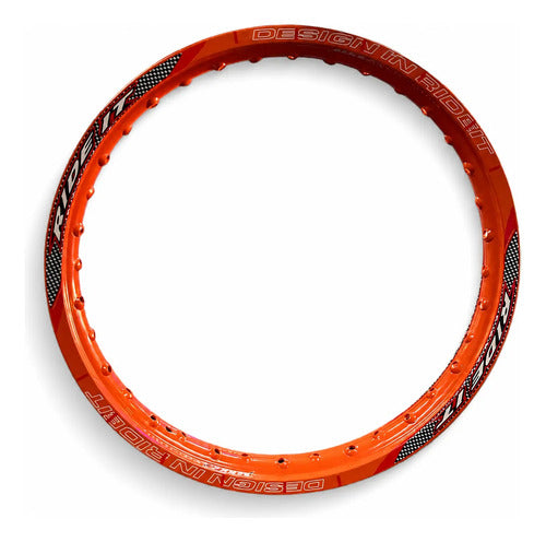 Llanta Ride It Aluminio 140-18 Naranja