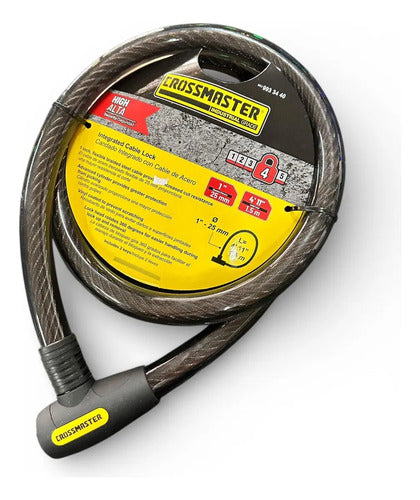 Linga 1.5m Moto Alta Seguridad Crossmaster Negro