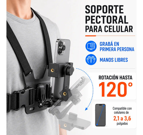 Soporte Para Teléfono En Pecho Varias Marcas Tamaños – foto 5