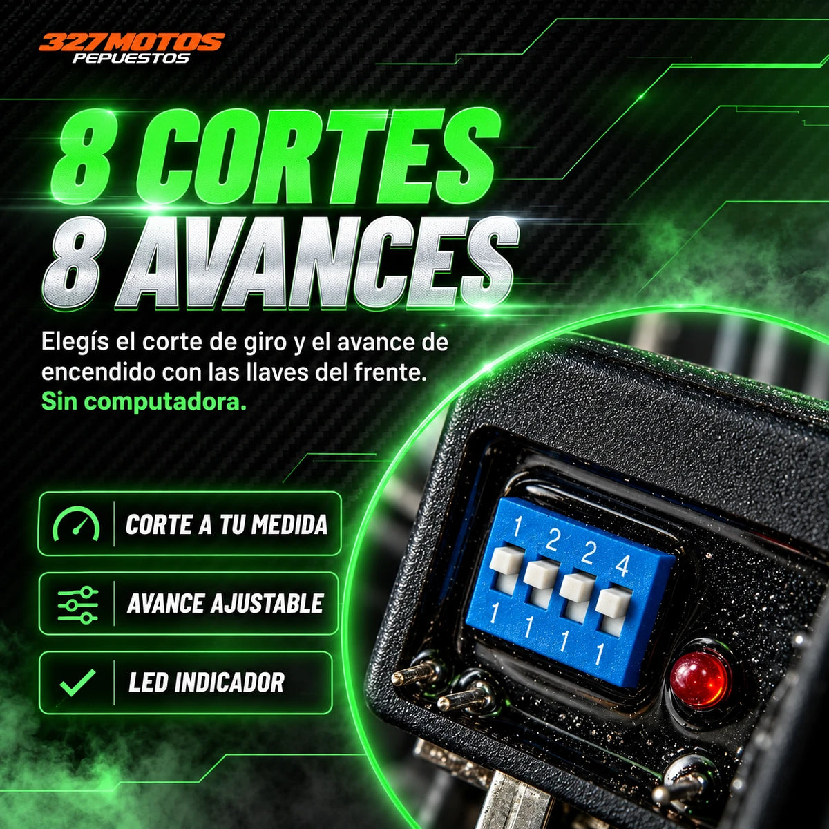 CDI Zamosa V4 Plus: 8 cortes y 8 avances con las llaves del frente